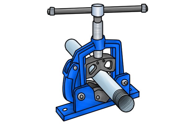 A pipe vice is a plumbing tool used to hold pipe or tubing securely so that it can be cut or threaded. Pipe vices are also useful for pipe welding.