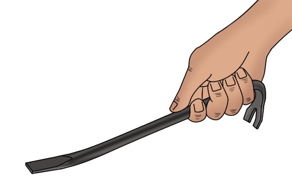 wrecking bar, bar wrecking, wrecking, crowbar, bar, red crowbar, red wrecking bar,