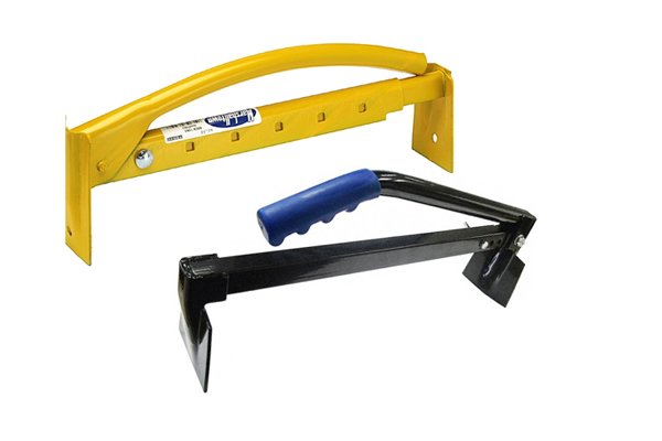 Brick tongs are instruments that enable users to single-handedly carry a number of bricks or blocks in one go. 