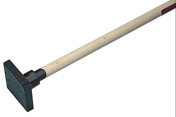 earth rammer which wooden handle and metal head