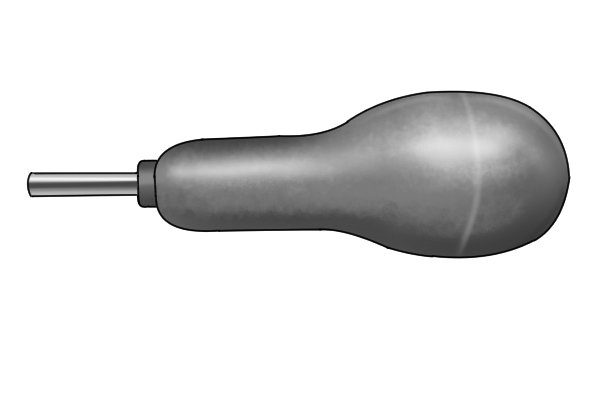 A non-magnetised push pin