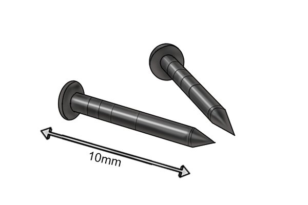 Pins for a model railway to be used with a push pin