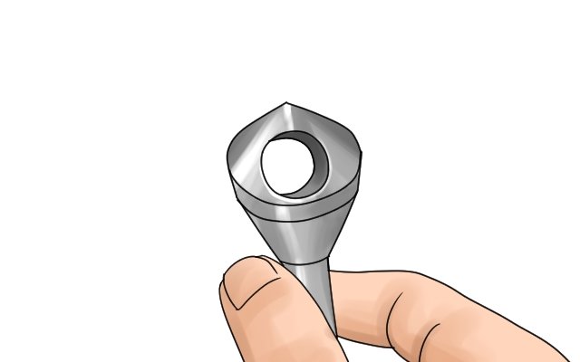 Deburrer cutter (also known as a zero fluted countersink)