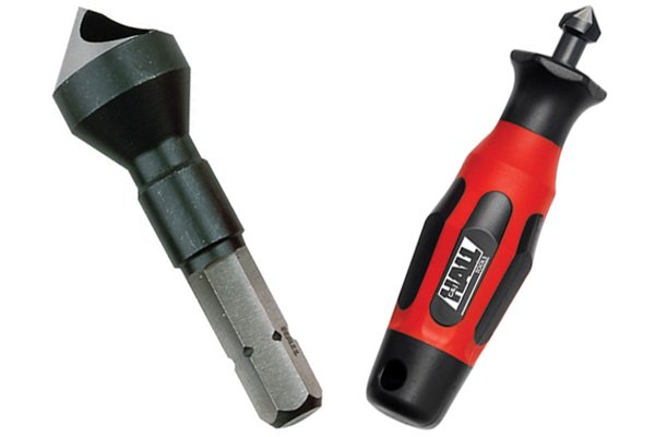 Hand-held deburring tool and a deburring cutter