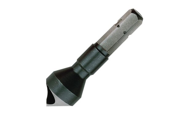 The deburring cutter has a hexagonal shank, designed for easier grip 