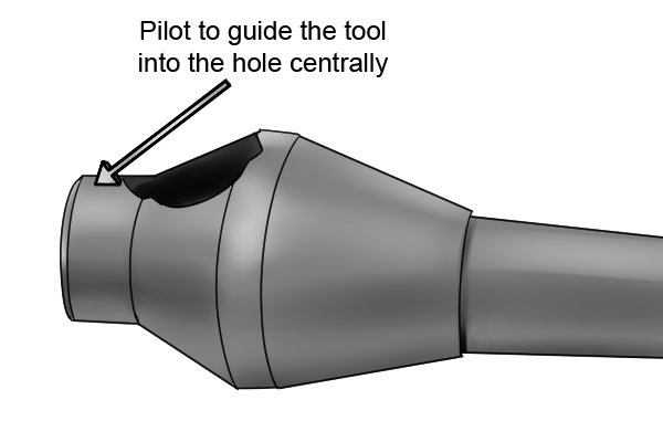 Pilot deburring cutter (zero fluted countersink) **** Googled image