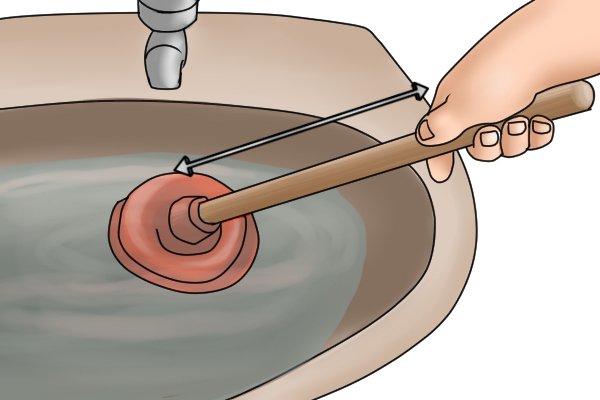 A flange plunger can be used in a sink