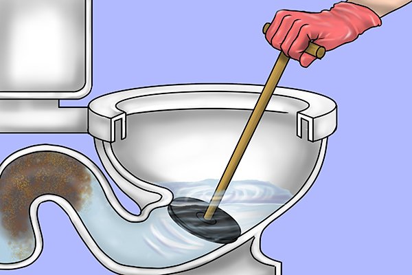 How do you shop use a plunger