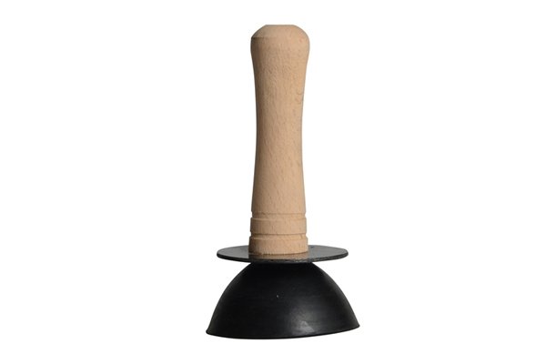 Most plungers have wooden handles