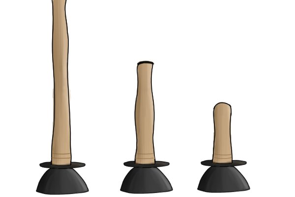 There are several sizes of cup plunger available to purachse 