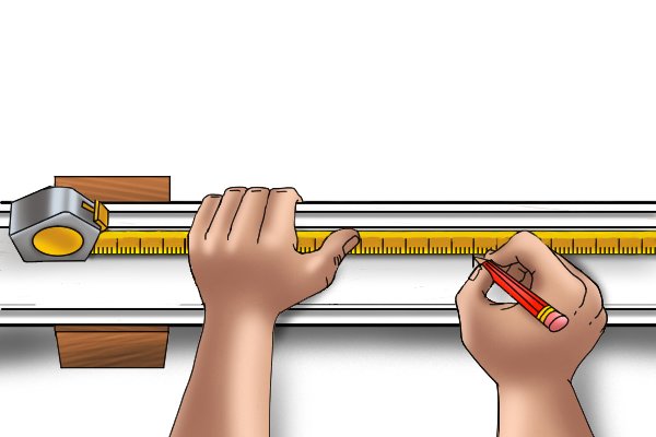 Measure and cut the coving to half the length of the wall if it is longer than the wall when you offer it up.