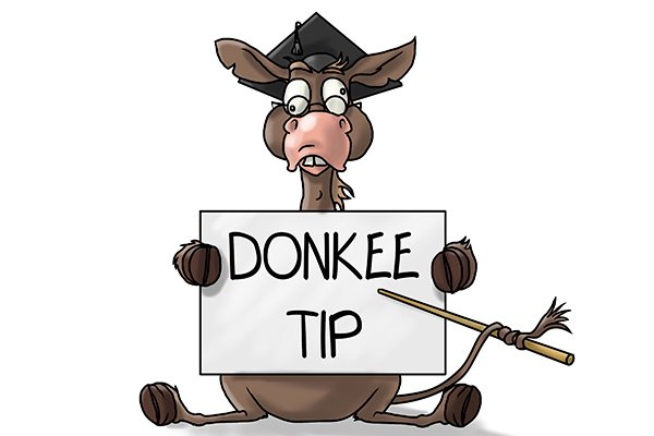 Donkee tip for when you are using ready-to-use adhesive