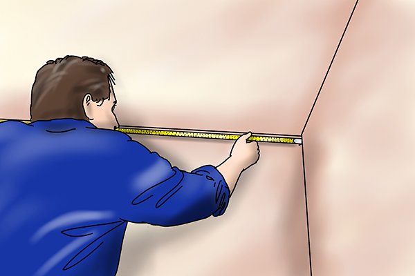 Measuring the length of the wall