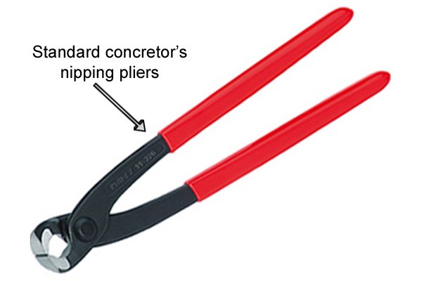 What are the different types of concrete nippers and pliers