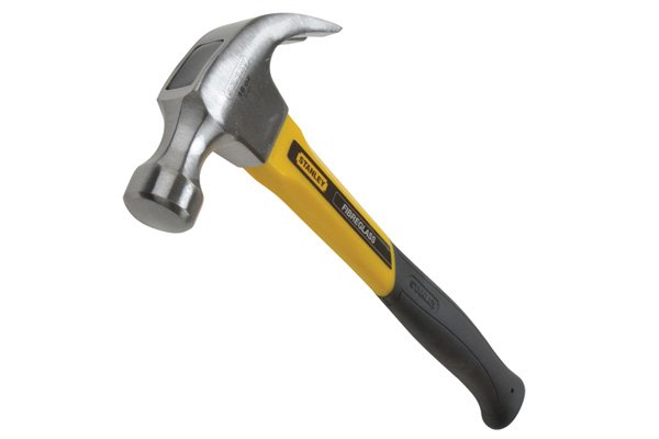 Claw hammers are an alternative to concretor's nippers and pliers for removing nails from pieces of wood.