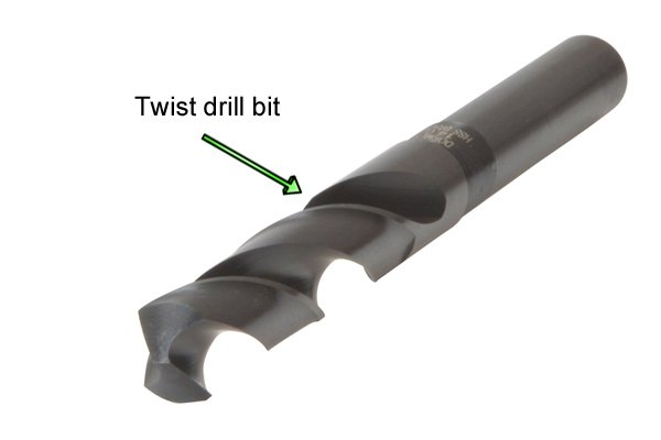 Twist drill bit can be used to drill wood, metal and plastic