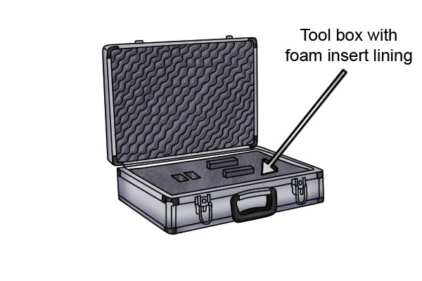 Tool cases with foam linings are ideal for storing hand drills and braces in away from a workshop