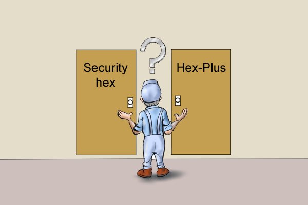 Security hex and Hex-Plus are variations of the hex key