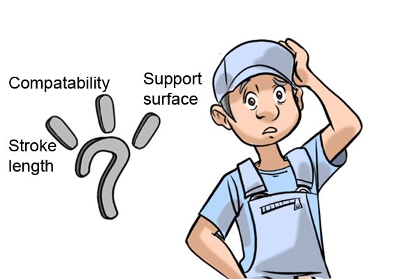 Other sizes you may have to consider when selecting a metal anchor expansion tool are: support surface, stroke length and hollow wall anchor compatability