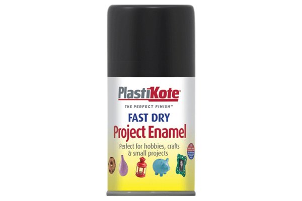 Enamel spray paint forms a hard shiny finish on metal and will protect against corrosion