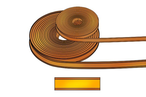 Long strip of flexible warehouse magnet 