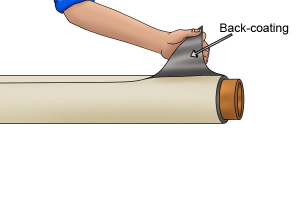 Back-coating on a flexible magnetic sheet