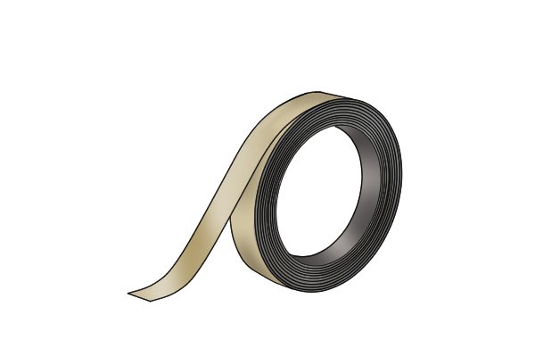 Laminated flexible magnetic tape