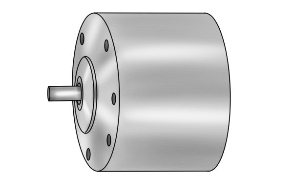 Motor used for robotics with magnetic discs inside
