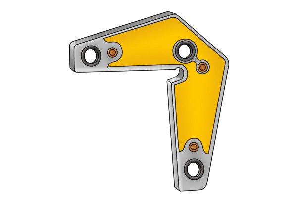 Yellow corner fixed multi angle magnet weld clamp