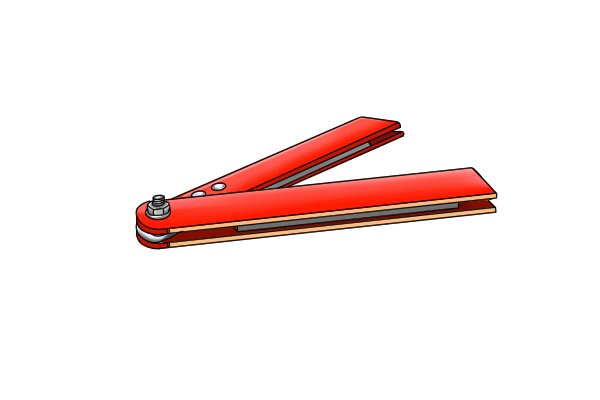 red lightweight variable angle weld clamp magnet