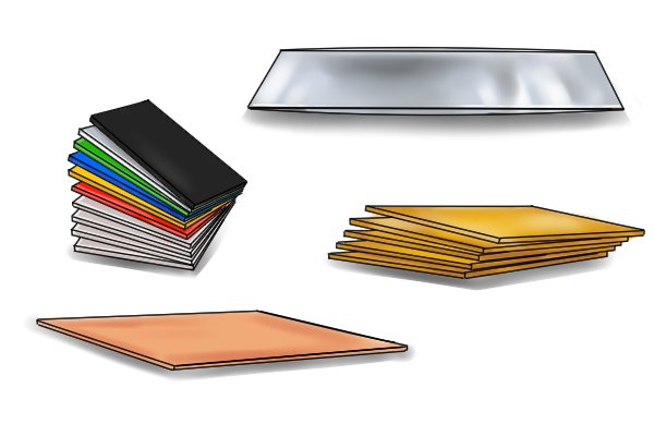 Materials that nibbler shears can cut; PVC, copper, brass and zinc