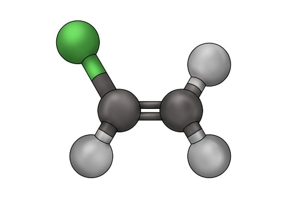 Vinyl chloride monomer molecules