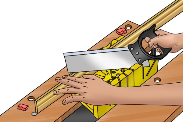 How to use a mitre box to cut skirting Wonkee Donkee Tools