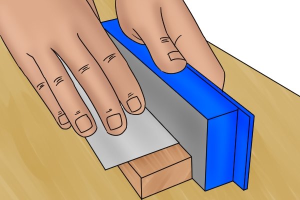 How To Sharpen A Flat Cabinet Scraper Wonkee Donkee Tools