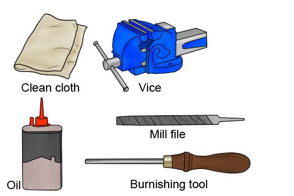 How To Sharpen The Blade On A Two Handled Cabinet Scraper