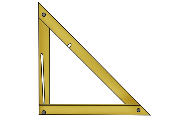 What are the different types of folding square?