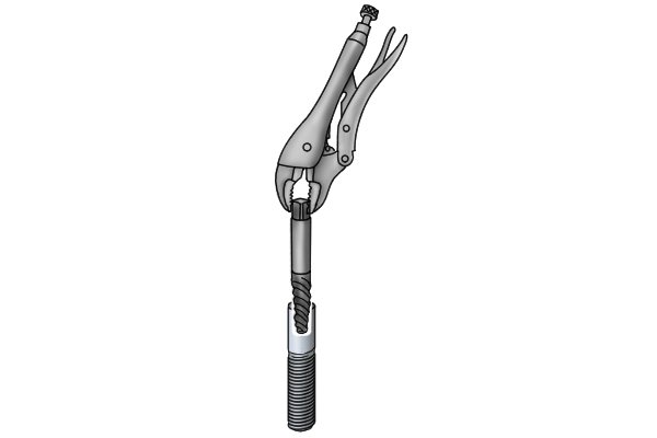 When the screw is protruding you can continue extracting the screw with a pair of vice grip pliers or an adjustable spanner. This will provide more leverage.