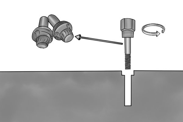The damaged or broken bolt will now turn anti-clockwise until it is removed completely. 