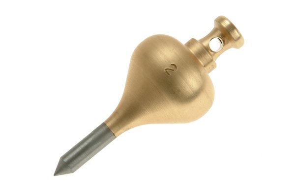 plumb bob with simple hole for string wonkee donkee tools DIY guide how to use a plumb bob