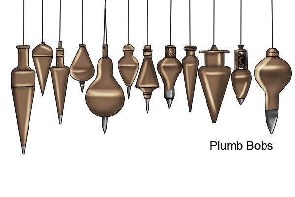 different types of plumb bob tool plumb bobs wonkee donkee tools DIY guide how to use a plumb bob