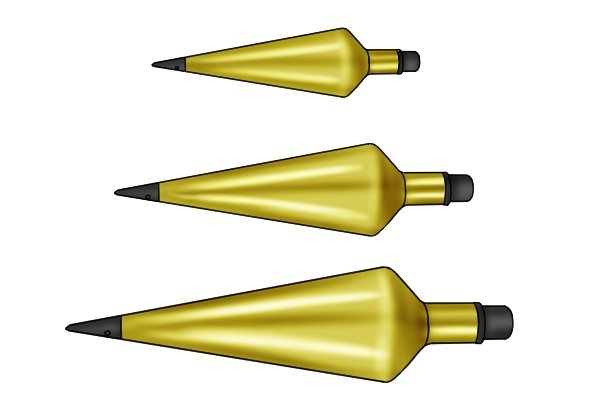 plumb bobs different sizes wonkee donkee tools marking out tools DIY guide how to use a plumb bob