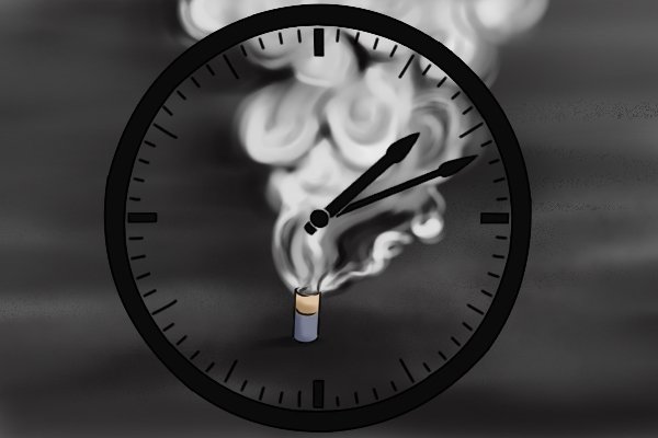burn time, clock and smoke bomb, smoke tester pellet