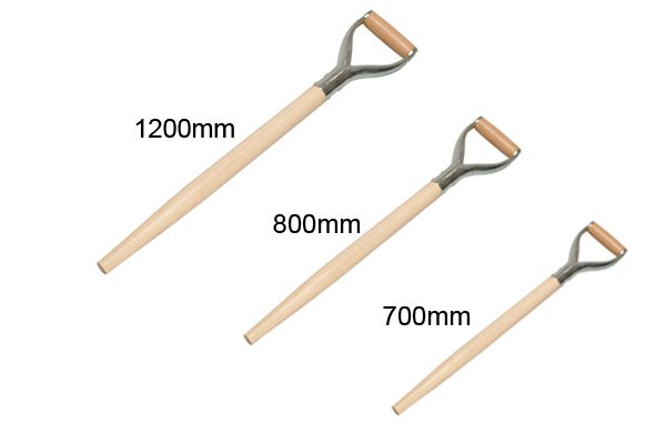 The typical lengths of shaft available