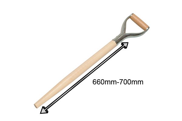 The typical lengths of shaft available