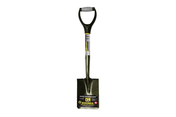 A micro shovel is ideal for use in confined spaces 