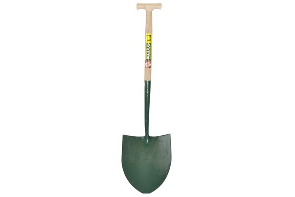 Round mouth shovels are the most versatile and can be used for digging and shovelling