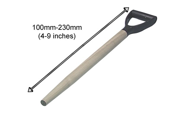 The typical lengths of shaft available