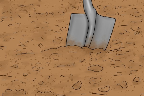 Sharpen regularly if you use your shovel in rocky soils.