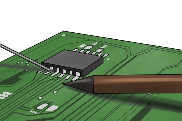 Soft soldering is ideal for those wiring circuit boards, for example.