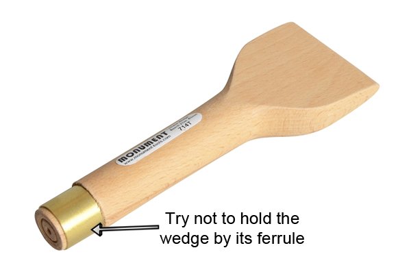 Try not to hold the tool on the metal ferrule.